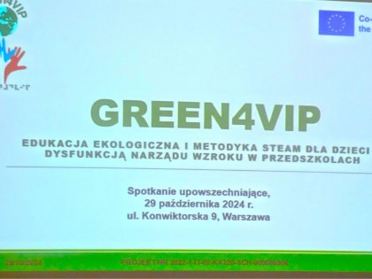 Projekt ekologiczny w tyflogalerii