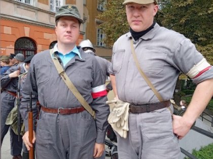 Uczczenie rocznicy Powstania Warszawskiego