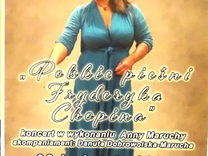 Sopranistka śpiewa pieśni Chopina