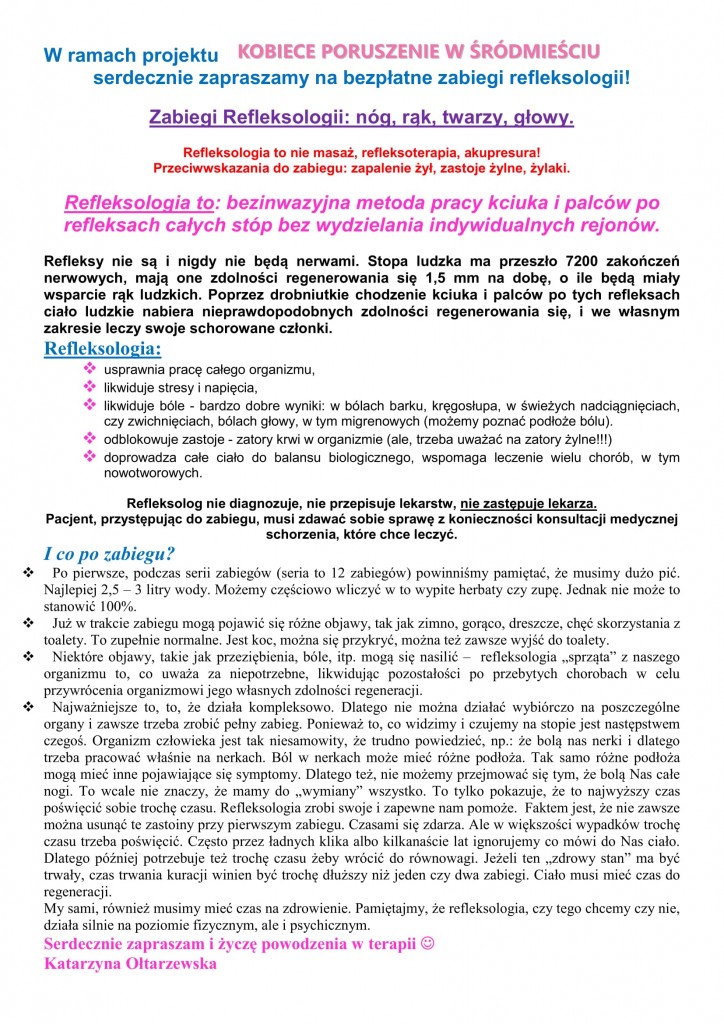 Zdjęcie 2 z 3 do wpisu „Projekt "Kobiece poruszenie w śródmieściu"”